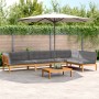 Set of garden pallet sofas and cushions 5 pieces acacia wood by , Outdoor sofas - Ref: Foro24-3209512, Price: 835,94 €, Disco...