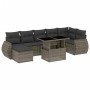 Gartensofa-Set und Kissen, 8-teilig, aus grauem Kunst-Rattan. von , Gartensets - Ref: Foro24-3268690, Preis: 582,75 €, Rabatt: %