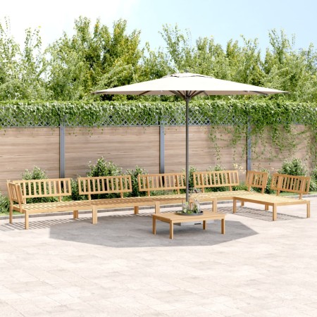 Set of 6-piece solid acacia wood garden pallet sofas by , Outdoor sofas - Ref: Foro24-3209313, Price: 649,60 €, Discount: %