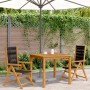 Garden chairs 2 units solid acacia wood black polypropylene by , Garden chairs - Ref: Foro24-367654, Price: 167,22 €, Discoun...