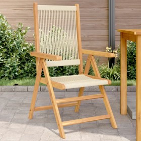 Gartenstühle 2 Stück Massivholz Akazie Polypropylen Beige von , Gartenstühle - Ref: Foro24-367656, Preis: 167,42 €, Rabatt: %