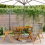 Reclining garden chairs 4 pcs PE rattan solid wood gray by , Garden chairs - Ref: Foro24-3214523, Price: 294,93 €, Discount: %