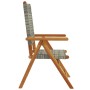 Reclining garden chairs 4 pcs PE rattan solid wood gray by , Garden chairs - Ref: Foro24-3214523, Price: 294,93 €, Discount: %