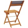 Bistro chairs 2 units solid acacia wood and anthracite fabric by , Garden chairs - Ref: Foro24-367682, Price: 88,15 €, Discou...