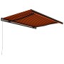 Orange and brown retractable manual awning 400x300 cm by vidaXL, Awnings - Ref: Foro24-3055193, Price: 342,70 €, Discount: %