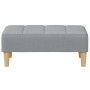 Sofá cama de 2 plazas con taburete tela gris claro de , Sofás - Ref: Foro24-3258085, Precio: 295,36 €, Descuento: %