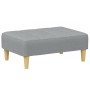 Two-seater sofa bed with light gray fabric ottoman by , Sofas - Ref: Foro24-3258085, Price: 294,93 €, Discount: %