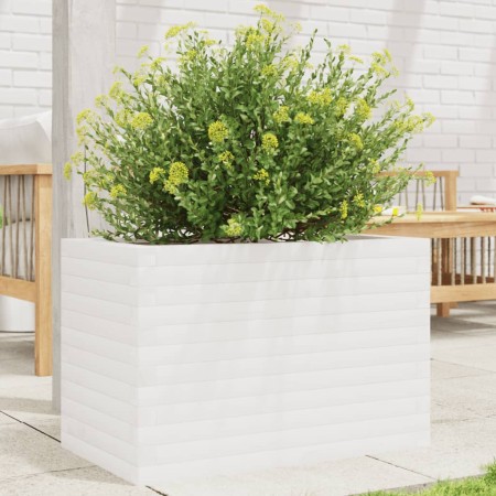 Solid white pine wood planter 70x40x45.5 cm by , Pots and planters - Ref: Foro24-847264, Price: 99,99 €, Discount: %