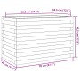 Jardinera de madera maciza de pino blanco 70x40x45,5 cm de , Maceteros y jardineras - Ref: Foro24-847264, Precio: 100,04 €, D...