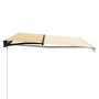 Toldo manual retráctil amarillo y blanco 400x300 cm de vidaXL, Toldos - Ref: Foro24-3055191, Precio: 352,15 €, Descuento: %