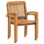 Garden chairs 2 units with cushions solid teak wood beige by , Garden chairs - Ref: Foro24-3063255, Price: 250,30 €, Discount: %