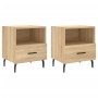 Mesita noche 2 uds madera ingeniería roble Sonoma 40x35x47,5 cm de , Mesitas de noche - Ref: Foro24-827475, Precio: 56,71 €, ...