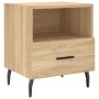 Bedside table 2 units engineered wood Sonoma oak 40x35x47.5 cm by , Nightstands - Ref: Foro24-827475, Price: 56,99 €, Discoun...