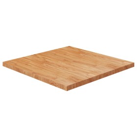 Square oak wood table top, light brown, 90x90x4 cm by , Table tops - Ref: Foro24-343063, Price: 197,99 €, Discount: %