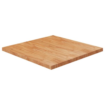 Square oak wood table top, light brown, 90x90x4 cm by , Table tops - Ref: Foro24-343063, Price: 197,99 €, Discount: %