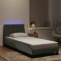 Estructura cama con luces LED terciopelo gris oscuro 90x190 cm de , Camas y somieres - Ref: Foro24-3213757, Precio: 152,10 €,...