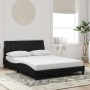 Bed frame with LED lights black velvet 140x200 cm by , Beds and slatted bases - Ref: Foro24-3213783, Price: 244,99 €, Discoun...