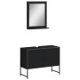 Juego de muebles de baño 2 pzas madera de ingeniería negro de , Muebles de baño - Ref: Foro24-3214339, Precio: 103,79 €, Desc...