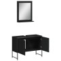 Juego de muebles de baño 2 pzas madera de ingeniería negro de , Muebles de baño - Ref: Foro24-3214339, Precio: 103,79 €, Desc...