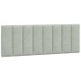 Bed frame with light gray velvet headboard 120x200cm by , Beds and slatted bases - Ref: Foro24-3207837, Price: 181,54 €, Disc...