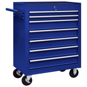 Tool box trolley 7 drawers blue by vidaXL, Cargo forklifts - Ref: Foro24-147173, Price: 245,34 €, Discount: %