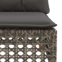 Corner garden sofa with gray synthetic rattan cushions by , Outdoor sofas - Ref: Foro24-365924, Price: 113,58 €, Discount: %