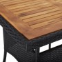 Garten-Essgruppe, 3-teilig, aus synthetischem Rattan und massivem schwarzen Holz. von , Gartensets - Ref: Foro24-3095922, Pre...