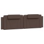 Cabecero de cama acolchado cuero sintético marrón 180 cm de , Cabeceros y pies de cama - Ref: Foro24-374806, Precio: 57,45 €,...