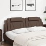 Padded brown synthetic leather headboard 180 cm by , Headboards and footboards - Ref: Foro24-374806, Price: 57,99 €, Discount: %