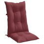 Cushions for high back chair, 4 units, red wine melange fabric. by , Cushions for chairs and sofas - Ref: Foro24-4002374, Pri...