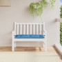 Cushion for garden bench in blue melange fabric 100x50x7 cm by , Cushions for chairs and sofas - Ref: Foro24-4002535, Price: ...