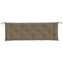 Kissen für Gartenbank, Stoff in Grau-Taupe-Melange, 150x50x7 cm. von , Kissen für Stühle und Sofas - Ref: Foro24-4002561, Pre...