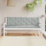 Gartenbankkissen, 2 Stück, hellgraue Melange-Stoff, 180x50x7 cm. von , Kissen für Stühle und Sofas - Ref: Foro24-4002619, Pre...