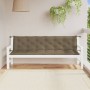 Gartenbankkissen, 2 Stück, Stoff in Grau-Taupe-Melange, 200x50x7 cm. von , Kissen für Stühle und Sofas - Ref: Foro24-4002638,...