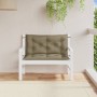 Garden bench cushions 2 units in gray taupe melange fabric 100x50x7 cm by , Cushions for chairs and sofas - Ref: Foro24-40025...