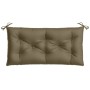 Garden bench cushions 2 units in gray taupe melange fabric 100x50x7 cm by , Cushions for chairs and sofas - Ref: Foro24-40025...