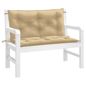 Kissen für Gartenbank 2 Stück Stoff Beige Melange 100x50x7 cm von , Kissen für Stühle und Sofas - Ref: Foro24-4002589, Preis:...