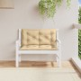 Cushions for garden bench 2 units beige melange fabric 100x50x7 cm by , Cushions for chairs and sofas - Ref: Foro24-4002589, ...