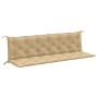 Kissen für Gartenbank 2 Stück Stoff Beige Melange 200x50x7 cm von , Kissen für Stühle und Sofas - Ref: Foro24-4002633, Preis:...