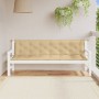 Cushions for garden bench 2 units beige melange fabric 200x50x7 cm by , Cushions for chairs and sofas - Ref: Foro24-4002633, ...