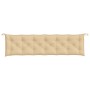 Kissen für Gartenbank 2 Stück Stoff Beige Melange 200x50x7 cm von , Kissen für Stühle und Sofas - Ref: Foro24-4002633, Preis:...