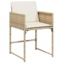 Garten-Essgruppe 9-teilig mit Kissen aus synthetischem Rattan in Beige. von , Gartensets - Ref: Foro24-3278055, Preis: 764,03...