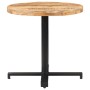 Mesa de bistró redonda madera de mango rugosa Ø80x75 cm de vidaXL, Mesas de cocina y de comedor - Ref: Foro24-320269, Precio:...