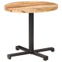 Mesa de bistró redonda madera de mango rugosa Ø80x75 cm de vidaXL, Mesas de cocina y de comedor - Ref: Foro24-320269, Precio:...