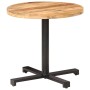 Mesa de bistró redonda madera de mango rugosa Ø80x75 cm de vidaXL, Mesas de cocina y de comedor - Ref: Foro24-320269, Precio:...