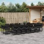 Garden furniture set 17 pieces with black synthetic rattan cushions by , Garden sets - Ref: Foro24-3278190, Price: 1,00 €, Di...