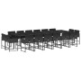 Garden furniture set 17 pieces with black synthetic rattan cushions by , Garden sets - Ref: Foro24-3278190, Price: 1,00 €, Di...