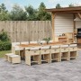 Garden dining set with 15-piece synthetic rattan beige cushions by , Garden sets - Ref: Foro24-3277947, Price: 1,00 €, Discou...