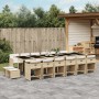 Garten-Essgruppe 17-teilig mit Kissen aus synthetischem Rattan in Beige. von , Gartensets - Ref: Foro24-3277953, Preis: 1,00 ...