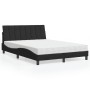 Bett mit schwarzer Samtmatratze 140x200 cm von , Betten und Lattenroste - Ref: Foro24-3208600, Preis: 415,99 €, Rabatt: %